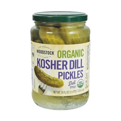 WOODSTOCK | Organic Kosher Dill Pickles Whole 710ml