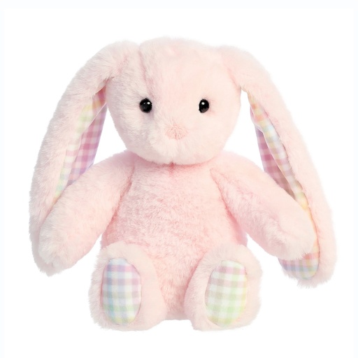 PLUSH TOYS | Rainbow Gingham Bunny - Poppy (Pink)