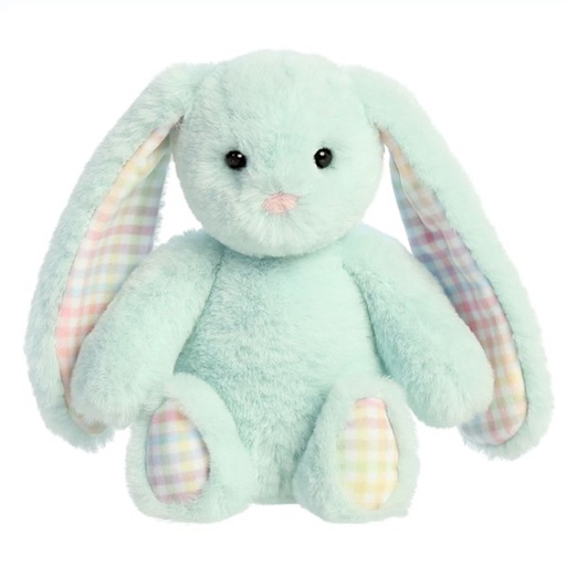 PLUSH TOYS | Rainbow Gingham Bunny - Millie (Mint)