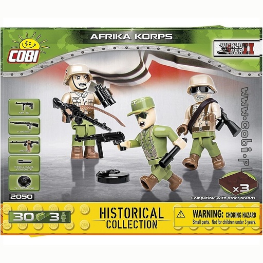 COBI | COBI-2050 3 Figs AFRICA KORPS 30 PCS