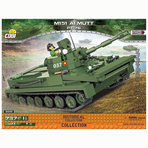 COBI | COBI-2235 Light Amphibious Tank PT-76 737pcs