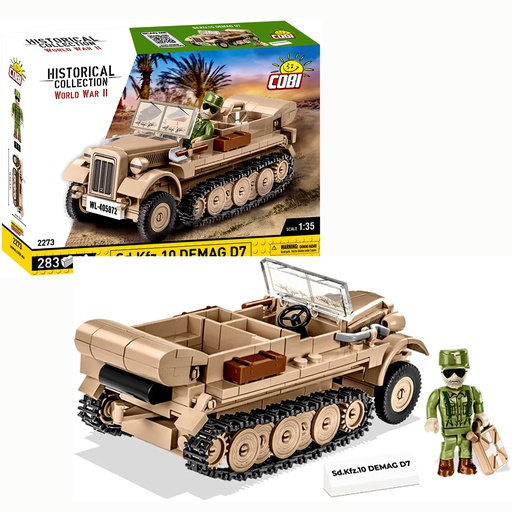 COBI | COBI-2273 HC WWII 12273/ SD.KFZ.10 DEMAG D7 283pcs