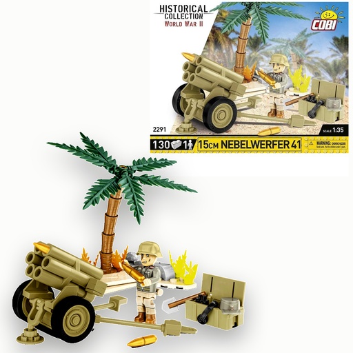 COBI | COBI-2291 HC WWII /2291/ 15CM NEBELWERFER 41, 130 pcs