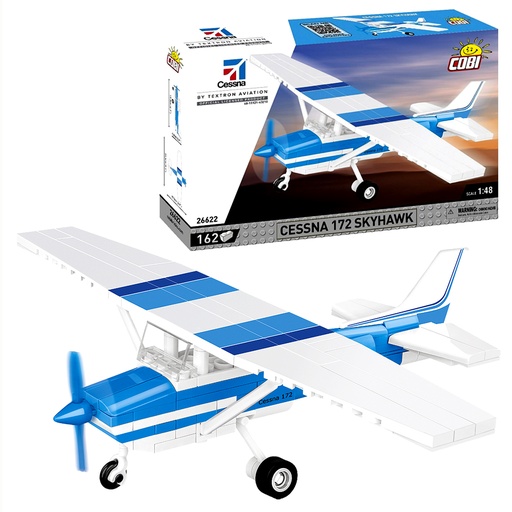 COBI | COBI-26622 Cessna 172 Skyhawk-White-Blue 162pcs