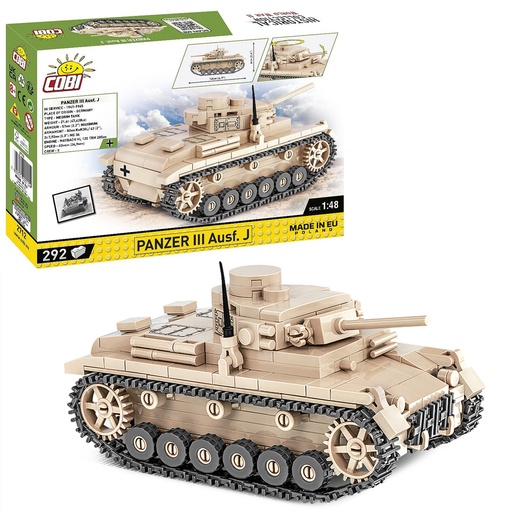 COBI | COBI-2712 HC WWII /2712/ PANZER Ill AUSF J 292pcs