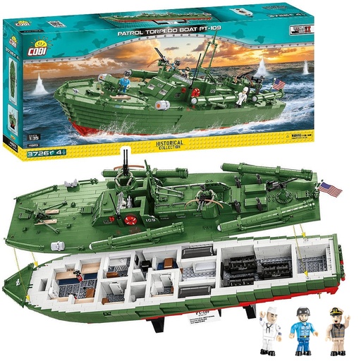 COBI | COBI-4825 HC WWII /4825/ PATROL TORPEDO BOAT PT-109 3726pcs