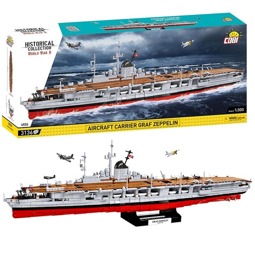 COBI | COBI-4826 HC WWII /4826/ AIRCRAFT CAR. GRAF ZEPPELIN 3136pcs