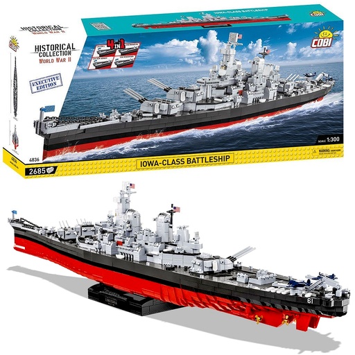 COBI | COBI-4836 HC WWII /4836/ IOWA-CLASS BATTLESHIP EX.ED. 2685pcs