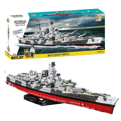 COBI | COBI-4838 | HC WWII /4838/ 提爾皮茨號戰艦 特別版 2960片