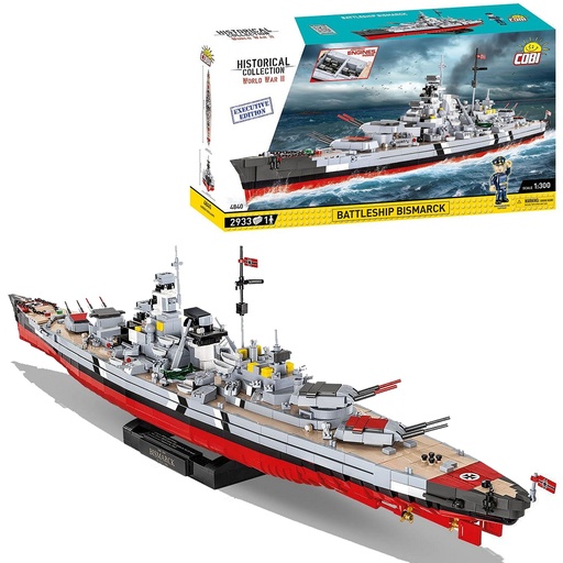 COBI | COBI-4840 HC WWII /4840/ BATTLESHIP BISMARCK EX. ED 2933pcs