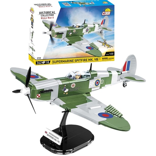 COBI | COBI-5725 HC WWII /5725/ SUPERMARINE SPITFIRE MK.VB 344pcs
