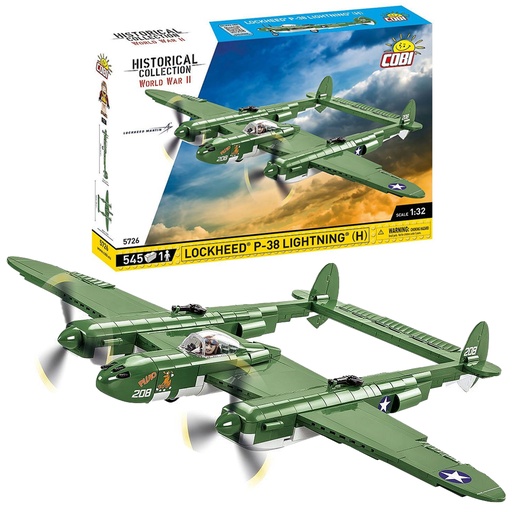 COBI | COBI-5726 | HC WWII /5726/ 洛克希德 P-38 閃電式戰鬥機 (H) 545片