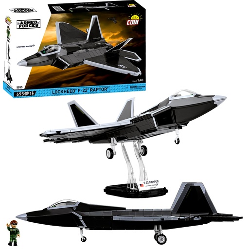 COBI | COBI-5855 | Lockheed F-22 Raptor 695pcs