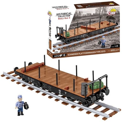 COBI | COBI-6284 Schwerer Plattformwagen Type SSYS 424pcs