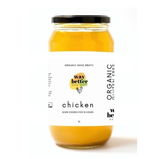 WAY BETTER | Broth Chicken Bone Organic 1ltr