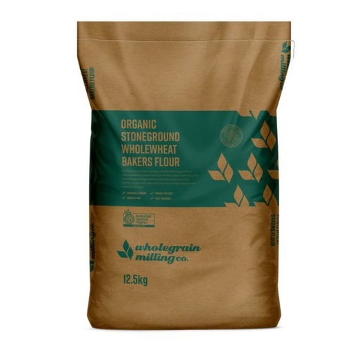 WHOLEGRAIN MILLING CO | 有机石磨全麦面包用面粉 12.5公斤袋装