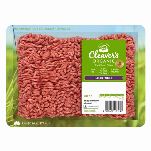 CLEAVER’S ORGANIC MEAT | Organic Lamb Mince 500g