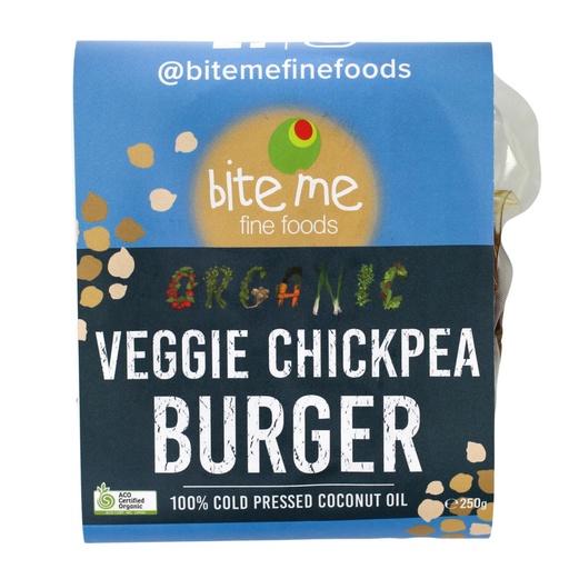 Bite Me | Organic Veggie Chickpea Burger 250g