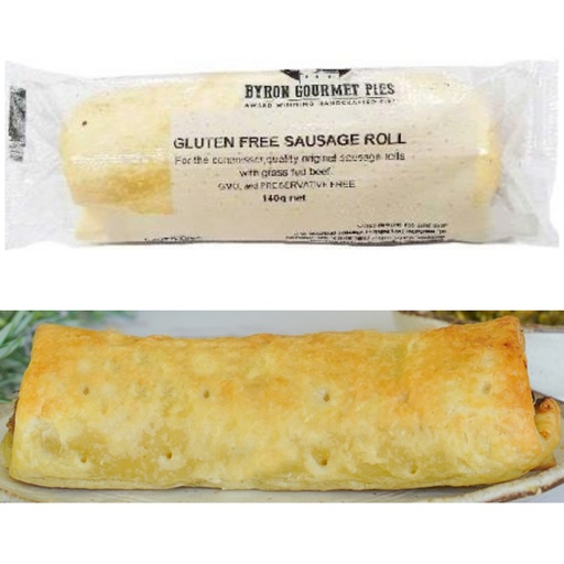 BYRON GOURMET PIES | Gluten Free Sausage Roll 140g (Frozen)
