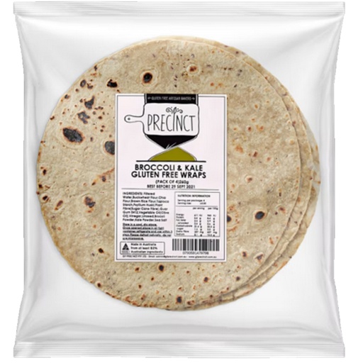 GF PRECINCT | Broccoli & Kale Wraps (4 Pack) 260g