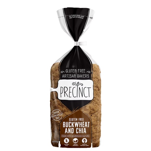 GF PRECINCT｜蕎麥奇亞籽無麩質麵包 600 克