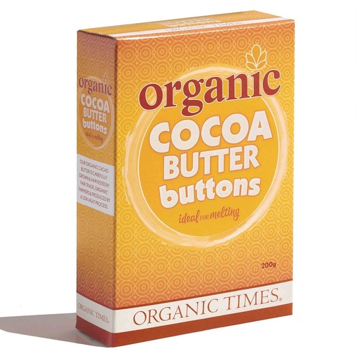 ORGANIC TIMES | Cocoa Butter Buttons 200g