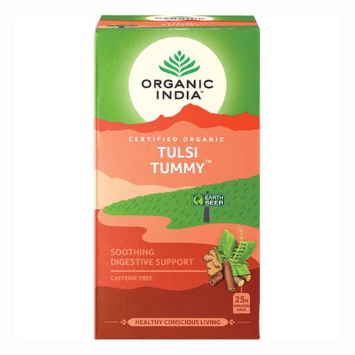 ORGANIC INDIA | Tulsi Tummy Tea, 25 packs per box
