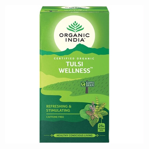 ORGANIC INDIA | Tulsi Wellness Tea, 25 packs per box