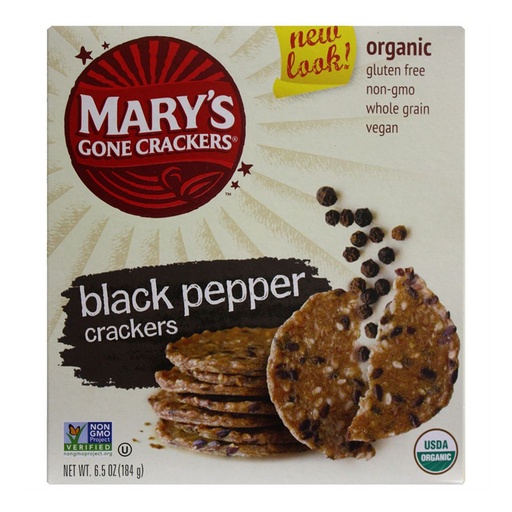 MARY'S GONE CRACKERS | 黑胡椒餅乾 184g