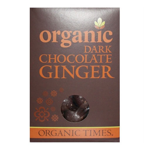 ORGANIC TIMES | 黑巧克力姜片 150g