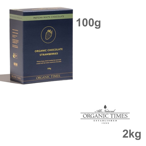ORGANIC TIMES | 抹茶白巧克力草莓
