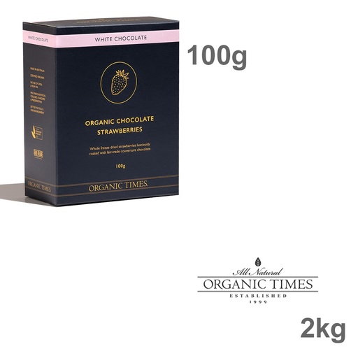 ORGANIC TIMES | 白巧克力草莓