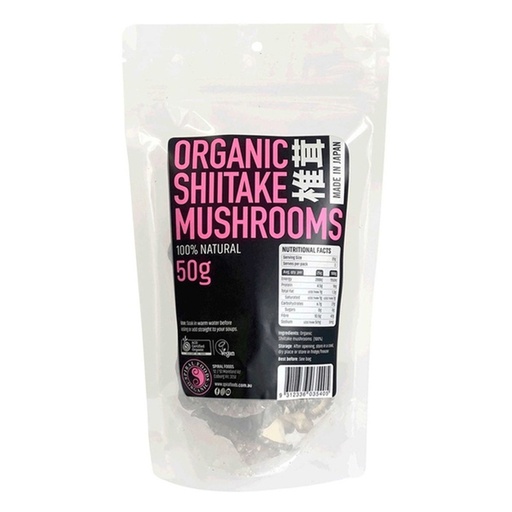SPIRAL | Organic Shiitake Mushrooms 50g