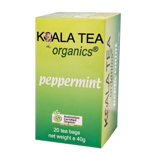 KOALA TEA | Organic Peppermint Tea, pack of 20 sachets