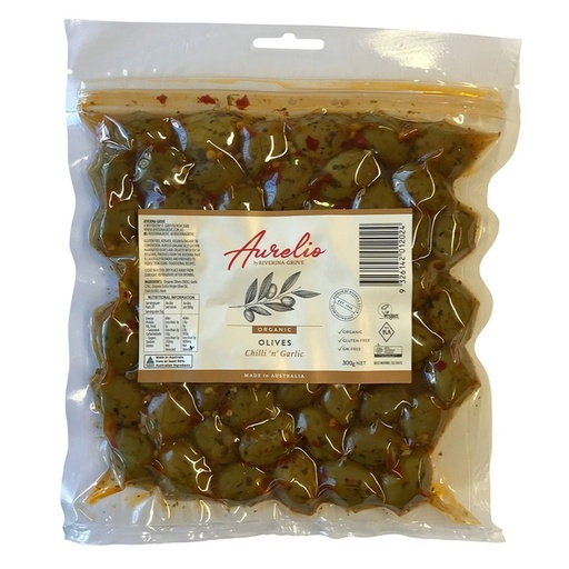 SPIRAL | Organic Chilli & Garlic Olives 300g