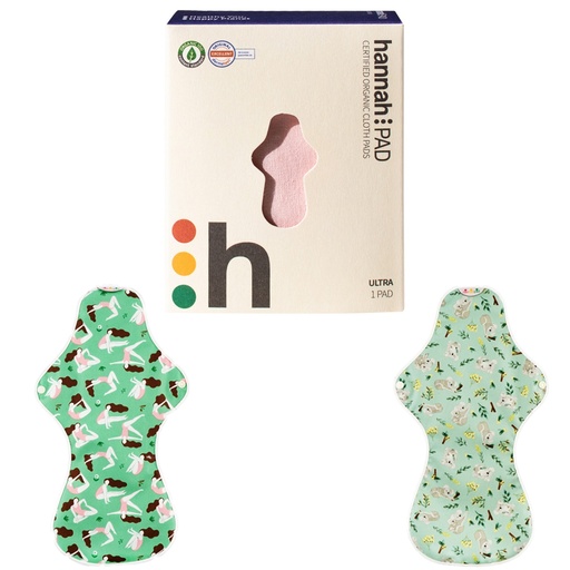HANNAH | Pad Organic Cotton Reusable Cloth Pad Ultra (Fabric supplied at random)
