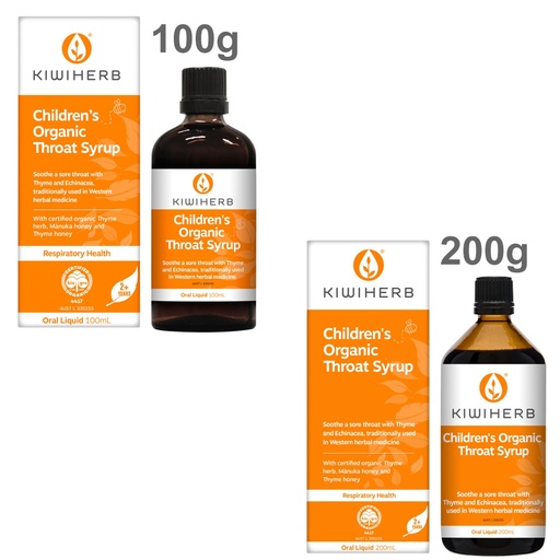 KIWIHERB | Children's Organic Throat Syrup