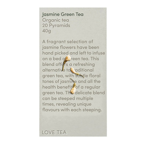 LOVE TEA | Organic Jasmine Green Tea x 20 Pyramids