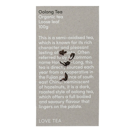 LOVE TEA | Organic Oolong Tea Loose Leaf 100g