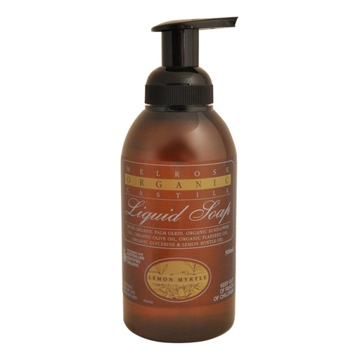 MELROSE | Organic Castile Liquid Soap Lemon Myrtle Pump 500ml