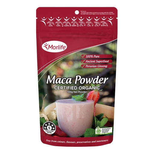 MORLIFE | Organic Maca Powder 100g