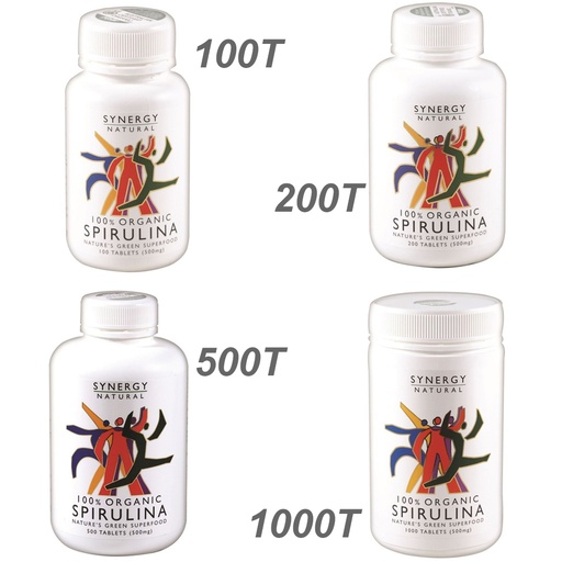 SYNERGY NATURAL | 有机螺旋藻锭（500毫克/锭）