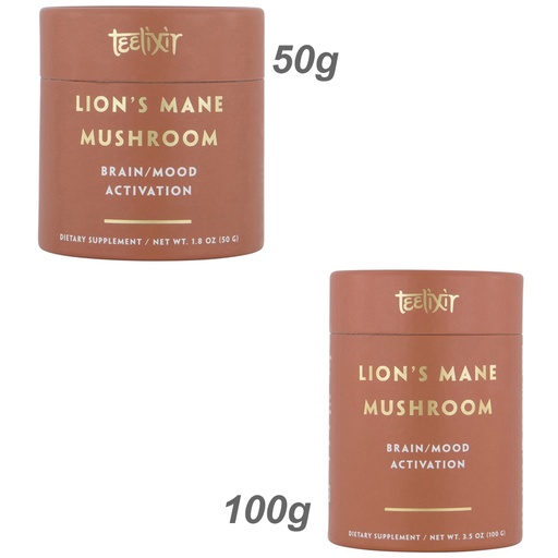 TEELIXIR | Organic Lion's Mane Mushroom (Brain/Mood Activation)