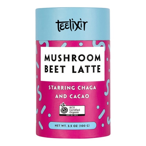 TEELIXIR | 有机蘑菇甜菜拿铁（含恰加与可可），100g