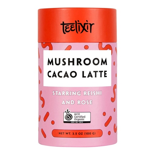 TEELIXIR | 有机蘑菇可可拿铁（含灵芝与玫瑰），100g