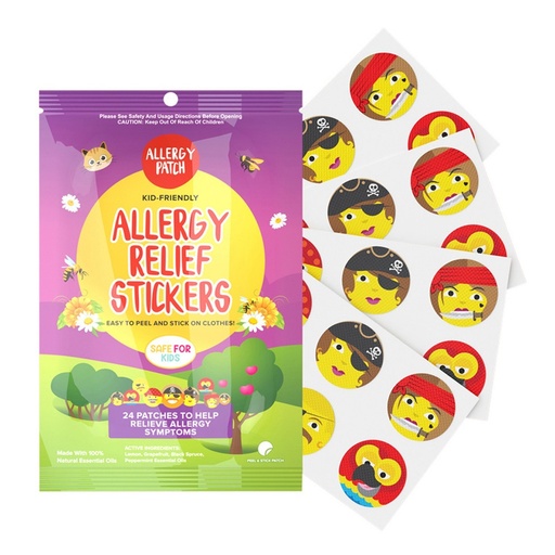 THE NATURAL PATCH CO. | AllergyPatch Organic Allergy Relief Stickers 24 packs