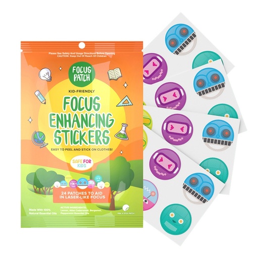 THE NATURAL PATCH CO. | FocusPatch Organic Focus Enhancing Stickers 24 packs