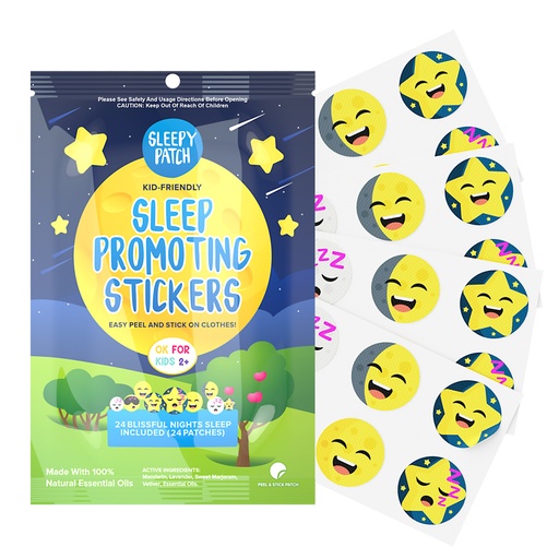 THE NATURAL PATCH CO. | SleepyPatch Organic Sleep Promoting Stickers, Pack of 24