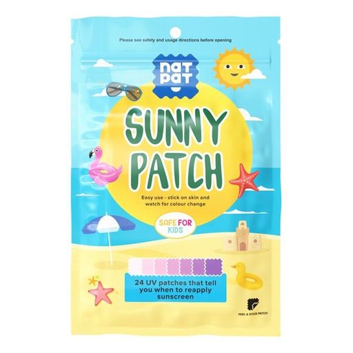 THE NATURAL PATCH CO. | SunnyPatch Organic Stickers, Pack of 24