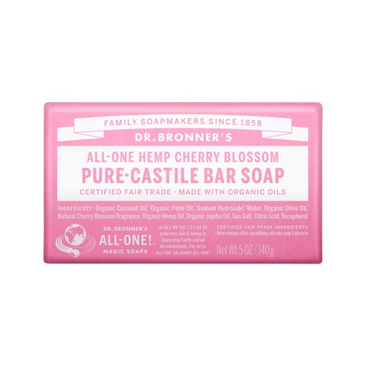 DR. BRONNER'S | Pure-Castile Bar Soap (Hemp All-One) Cherry Blossom 140g
